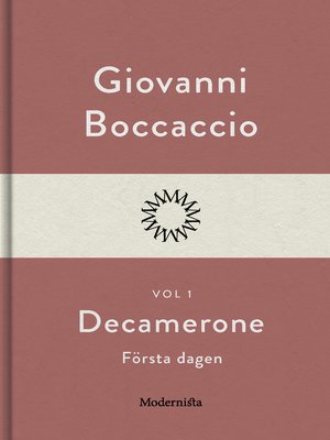 cover image of Decamerone vol 1, första dagen